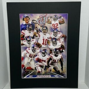 NFL New York Giants Framable Picture Football Super Bowl Champions 2007 Sports